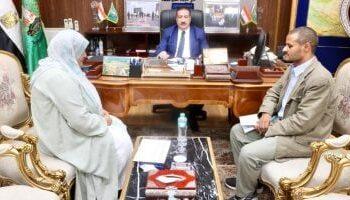 محافظ المنوفية يناقش مستجدات ملف تقنين أراضى أملاك الدولة