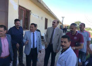 رئيس جامعة مدينة السادات يتفقد معرض بيع اللحوم والمواد الغذائية بكلية الطب البيطري