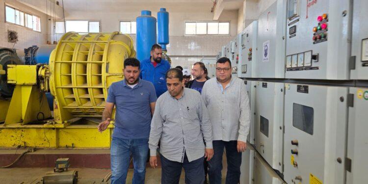 رئيس شركة مياه الشرب يتفقد محطات المنطقة الصناعية بقويسنا.