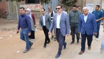 محافظ المنوفية يتفقد أعمال الرصف والتطوير بمتفرعات شارع النصر وطريق الدبايبة