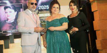 فداء منذر تحصد الجائزة الذهبية للأعمال لعام 2025… وتتألّق في ليلة احتفالية مميّزة