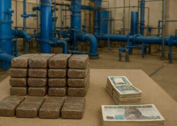 ضبط 62 طربة حشيش و140 ألف جنيه داخل محطة مياه الشرب بسمنود