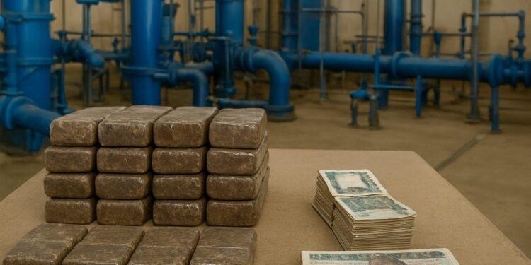 ضبط 62 طربة حشيش و140 ألف جنيه داخل محطة مياه الشرب بسمنود