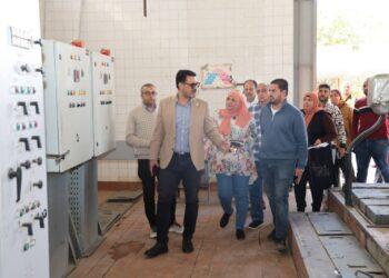 رئيس شركة مياه القليوبية يتفقد فرع شمال الخانكة ويشدد على جاهزية المحطات لفصل الشتاء