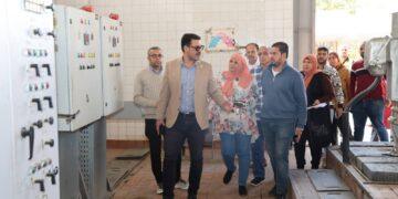 رئيس شركة مياه القليوبية يتفقد فرع شمال الخانكة ويشدد على جاهزية المحطات لفصل الشتاء