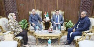 محافظ المنوفية يلتقى مستشار رئيس الوزراء للمشروعات القومية.