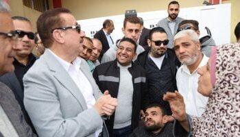 محافظ المنوفية يطلق إشارة بدء التشغيل التجريبى لمشروع صرف صحي كفر قورص