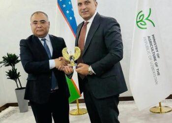 السفير المصرى فى طشقند يلتقى وزير الزراعة لجمهورية أوزبكستان