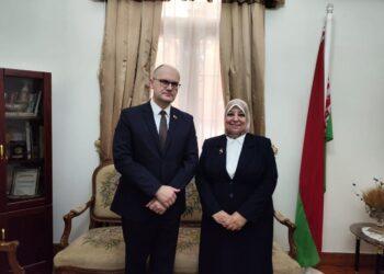 سفير جمهورية بيلاروس بمصر العربية، يلتقى بنائبة رئيس الهيئة المصرية للملكية الفكرية