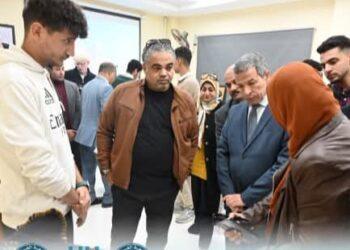 رئيس جامعة الغردقة يفتتح المعرض الفنى الأول لكلية الالسن