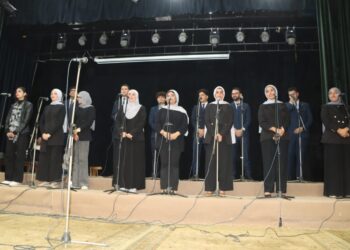 أنغام وطنية وإبداع طلابي في حفل كورال جامعة المنوفية احتفالًا بعيدها الـ49 بحضور رئيس الجامعة