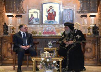وزير الداخلية يقدم التهنئة لقداسة البابا تواضروس الثاني بمناسبة عيد الميلاد