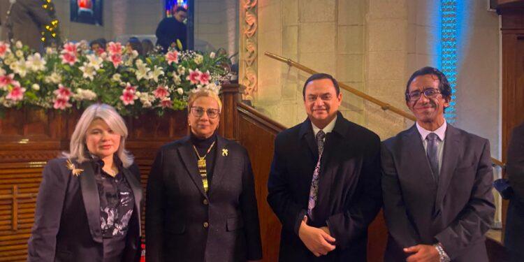 رئيسة القومي للمرأة تشهد إحتفال الطائفة الإنجيلية بعيد الميلاد المجيد بكنيسة قصر الدوبارة