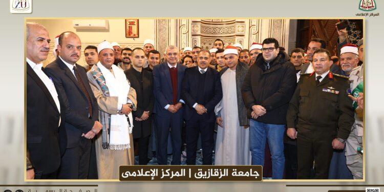 محافظ الشرقية ورئيس جامعة الزقازيق يشهدان احتفالية “الإسراء والمعراج” بمسجد الفتح بالزقازيق