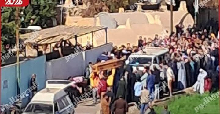 منطقة وعظ القليوبية تشارك في تشييع أشقاء ميت عاصم ببنها الخمسة ضحايا تسريب الغاز .