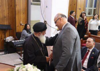 محافظ القليوبية يشارك في مراسم تنصيب القس رفيق دويب راعياً للكنيسة الإنجيلية ببنها