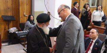 محافظ القليوبية يشارك في مراسم تنصيب القس رفيق دويب راعياً للكنيسة الإنجيلية ببنها