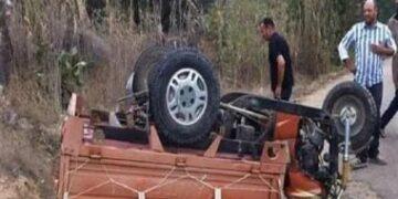 مصرع شاب فى حادث تصادم تروسيكل بدراجة نارية فى المنوفية