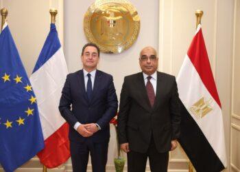 وزير العدل يستقبل سفير جمهورية فرنسا بالقاهرة