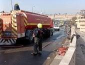 الحمايه المدنيه تنقذ ٦اشخاص عالقين أعلى أسطح عقارين …. ١٥سيارة إطفاء تسيطر على حريق