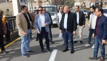 محافظ المنوفية يتفقد كوبري مبارك بشبين الكوم عقب الانتهاء من تطويره