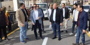 محافظ المنوفية يتفقد كوبري مبارك بشبين الكوم عقب الانتهاء من تطويره