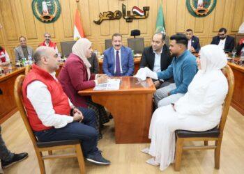 بحضور محافظ المنوفية.. عقد قران ثلاثة من أبناء دور الرعاية