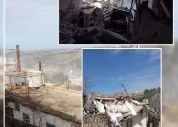 قصف إسرائيلي يستهدف منزلين في بلدة يارون جنوبي لبنان ويخلّف أضرارًا كبيرة