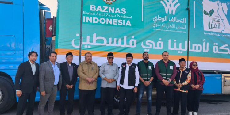 إندونيسيا ترسل المزيد من المساعدات إلى الشغب الفلسطينى عبر معبر رفح المصرى