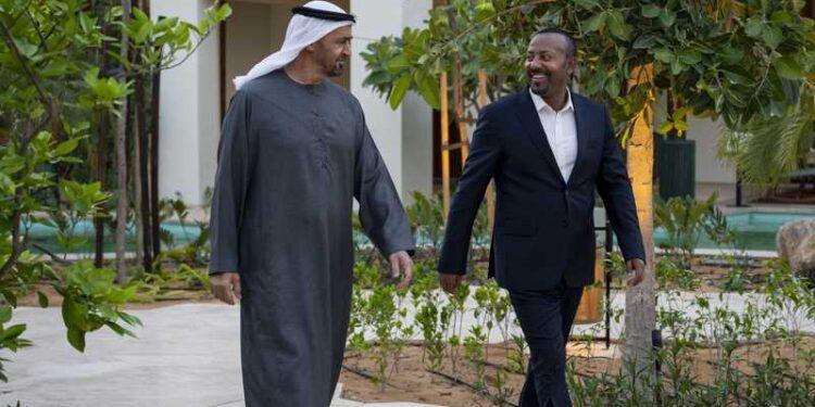رئيس دولة الإمارات ورئيس وزراء إثيوبيا يبحثان علاقات التعاون