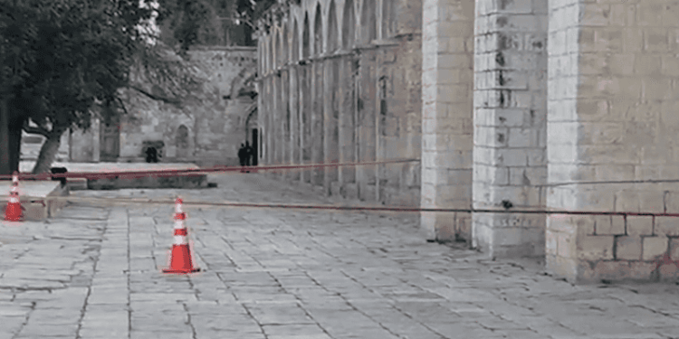 سقوط شظايا صواريخ على الأماكن المقدسة في القدس