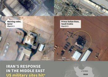 عاجل: إيران تستهدف قواعد أمريكية… صور الأقمار الصناعية تكشف الأضرار