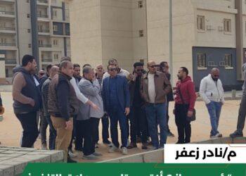 “زعفر” يتابع معدلات التنفيذ بمشروع الإسكان المتوسط «134 عمارة»
