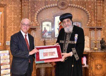السفير الياباني يقوم بزيارة لقداسة البابا تواضروس الثاني بابا الإسكندرية وبطريرك الكرازة المركزية