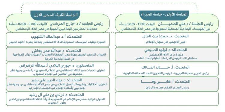 انطلاق مؤتمر “إعلام الذكاء الاصطناعي.. الفرص والتحديات” اليوم الثلاثاء