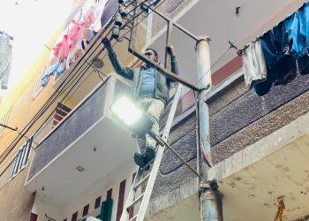 رئيس مدينة شبين القناطر يستجيب لطلب أهالى عزبة اليمن وإنارة شارع المسجد