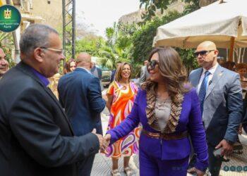 وزيرة التنمية المحلية تشارك في احتفالية الطائفة الإنجيلية بعيد القيامة المجيد