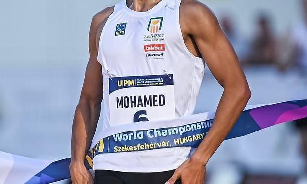 وزير الرياضة يهنيء معتز وائل بعد التتويج بذهبية كأس العالم للخماسى الحديث