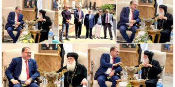 وفد “حماة الوطن” بالشيخ زايد يهنئ الأقباط بعيد القيامة المجيد ويؤكد دعم التماسك الوطني