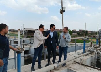 فودة يتفقد محطة معالجة الصرف الصحي بشبلنجة، ببنها لرفع معدلات التشغيل بالمشروعات الجاري تنفيذها.