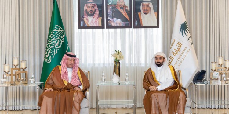 تعزيزًا للشراكة النيابية والرقابية.. معالي النائب العام يستقبل معالي رئيس هيئة الرقابة ومكافحة الفساد