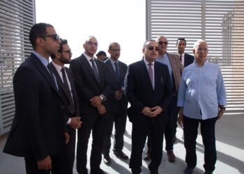 وزير التعليم العالي يتفقد الحرم الجديد لجامعة سنجور بمدينة برج العرب بحضور الأستاذ الدكتور هانى هلال رئيس الجامعه وزير التعليم العالي الأسبق