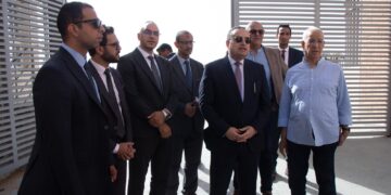 وزير التعليم العالي يتفقد الحرم الجديد لجامعة سنجور بمدينة برج العرب بحضور الأستاذ الدكتور هانى هلال رئيس الجامعه وزير التعليم العالي الأسبق