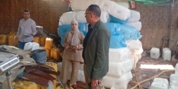 محافظ المنوفية: ضبط 15 طن أسمدة زراعية سائلة مجهولة المصدر