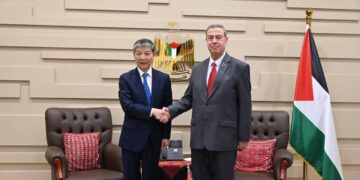 السفير دياب اللوح يستقبل نظيره الصيني بالقاهرة ويؤكد عمق العلاقات الثنائية والدعم المتبادل