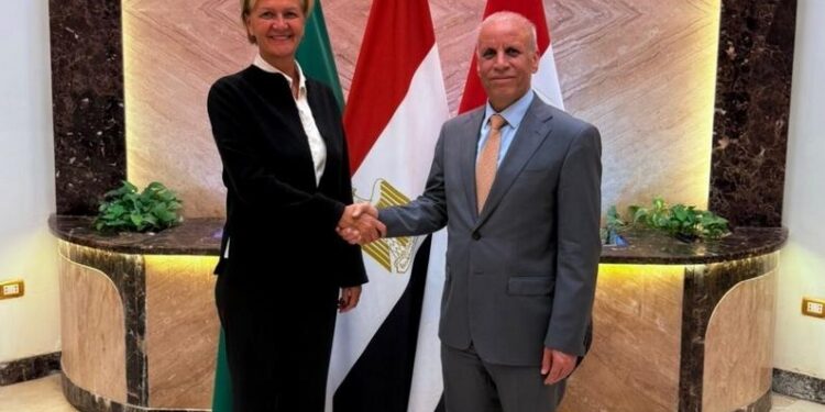 سفير جمهورية العراق في القاهرة يبحثُ مع سفيرةِ الاتحادِ الأوروبي اخر التطوّراتِ في المنطقة وملفّات الطاقة