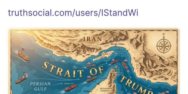 ترامب يمحو هرمز من الخريطة ويضع اسمه على أخطر ممر نفطي في العالم مضيق ترامب يثير عاصفة سخرية وغضب