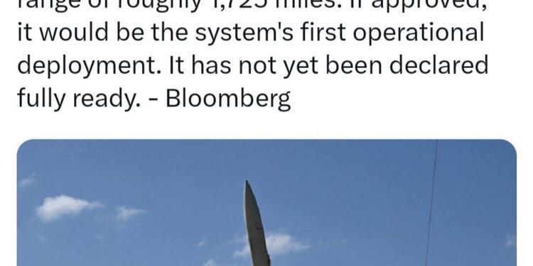 واشنطن تجهز سلاح النهاية ضد إيران القيادة المركزية تطلب نشر دارك إيجل فرط الصوتي لأول مرة في الشرق الأوسط