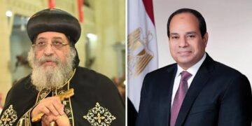 الرئيس السيسي يهنئ البابا تواضروس الثاني وأقباط مصر بالخارج بـ عيد القيامة