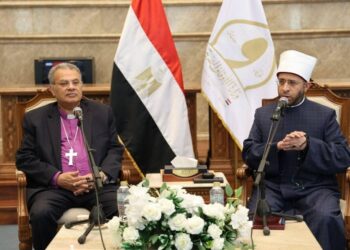 وزير الأوقاف يستقبل وفد الهيئة القبطية الإنجيلية بمسجد مصر الكبير للتهنئة بالأضحى المبارك